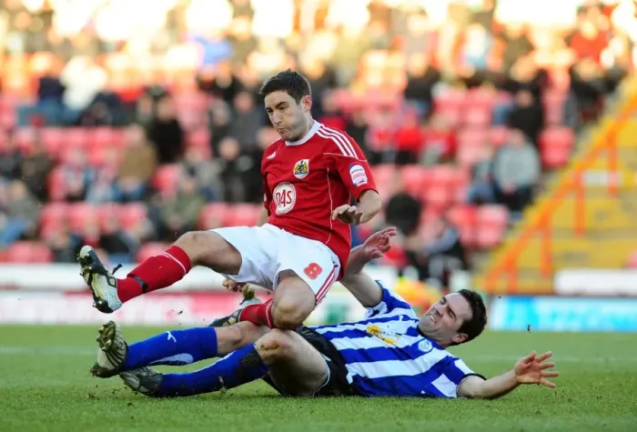 Framed Print : Battling for Supremacy: Lee Johnson vs. Tommy Miller in the FA Cup Clash between Bristol City and Sheffield Wednesday