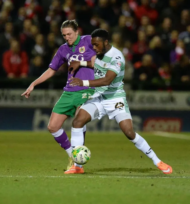 Framed Print : Battling for Supremacy: Luke Ayling vs Gozie Ugwu in Yeovil Town vs Bristol City Football Match, 2015 Framed Print : Battling for Supremacy: Luke Ayling vs Gozie Ugwu in Yeovil Town vs Bristol City Football Match, 2015