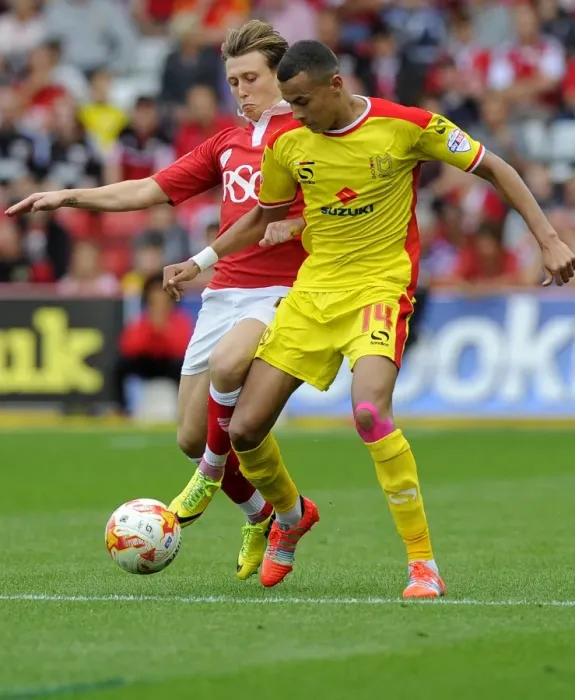Framed Print : Battling for Supremacy: Luke Freeman vs. Dele Alli in the Intense Clash between Bristol City and MK Dons Framed Print : Battling for Supremacy: Luke Freeman vs. Dele Alli in the Intense Clash between Bristol City and MK Dons