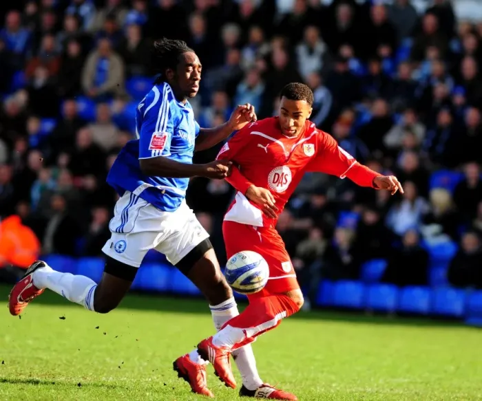 Framed Print : Battling for Supremacy: Maynard vs. Geohaghon in the Championship Clash between Peterborough and Bristol City Framed Print : Battling for Supremacy: Maynard vs. Geohaghon in the Championship Clash between Peterborough and Bristol City