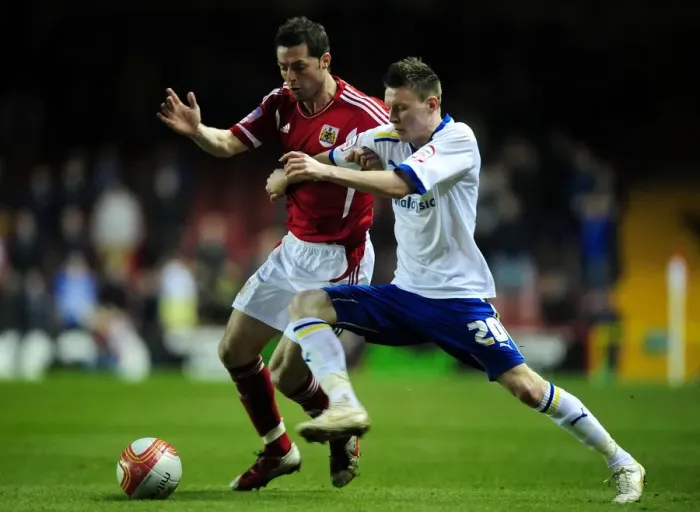 Framed Print : Battling for Supremacy: McAllister vs. Mason in the Bristol City vs. Cardiff City Football Rivalry