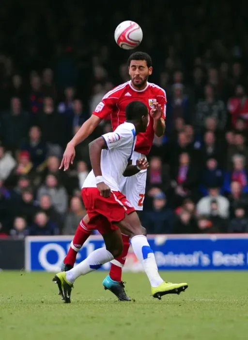 Framed Print : Battling for Supremacy: Nyatanga vs. Zaha in the 2010 Championship Clash between Bristol City and Crystal Palace Framed Print : Battling for Supremacy: Nyatanga vs. Zaha in the 2010 Championship Clash between Bristol City and Crystal Palace