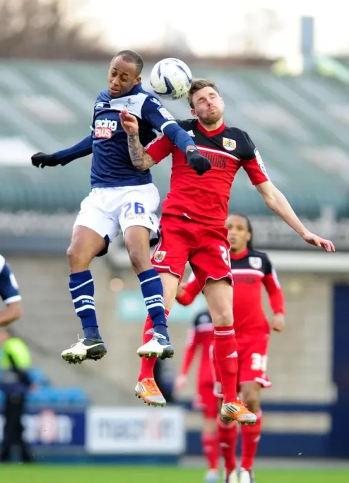 Framed Print : Battling for Supremacy: Paul Anderson vs. Nadjim Abdou in the Championship Clash between Millwall and Bristol City Framed Print : Battling for Supremacy: Paul Anderson vs. Nadjim Abdou in the Championship Clash between Millwall and Bristol City