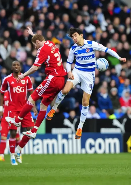 Framed Print : Battling for Supremacy: Pearson vs. Karacan in the 2012 Championship Clash between Reading and Bristol City Framed Print : Battling for Supremacy: Pearson vs. Karacan in the 2012 Championship Clash between Reading and Bristol City