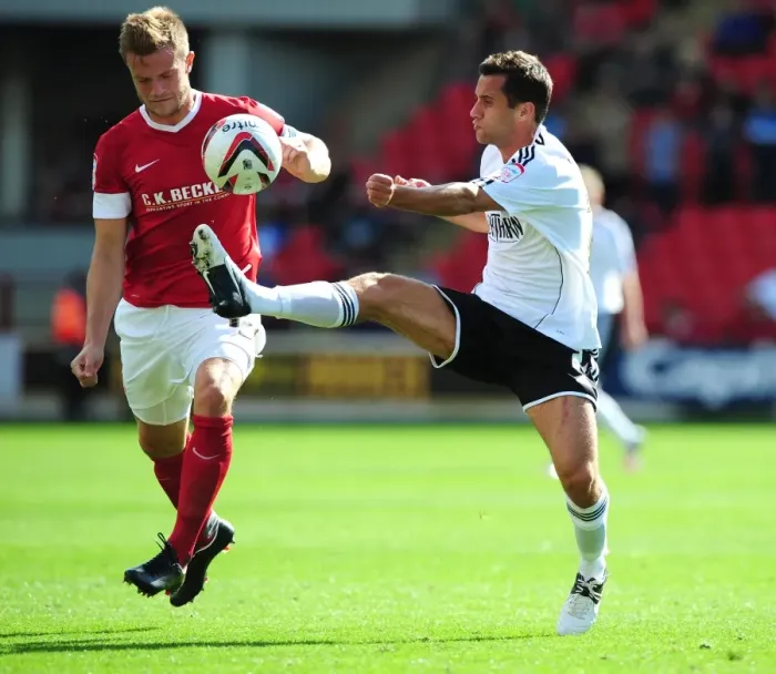 Framed Print : Battling for Supremacy: Sam Baldock vs. Scott Wiseman in Championship Clash