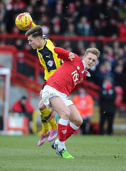 Battling for Supremacy: Saville vs. Haughton in the Thrilling Bristol City vs. Fleetwood Town Clash, Sky Bet League One, 2015