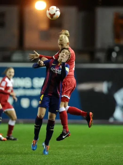 Framed Print : Battling for Supremacy: Sophie Ingle vs. Marta - A Champions League Showdown Framed Print : Battling for Supremacy: Sophie Ingle vs. Marta - A Champions League Showdown
