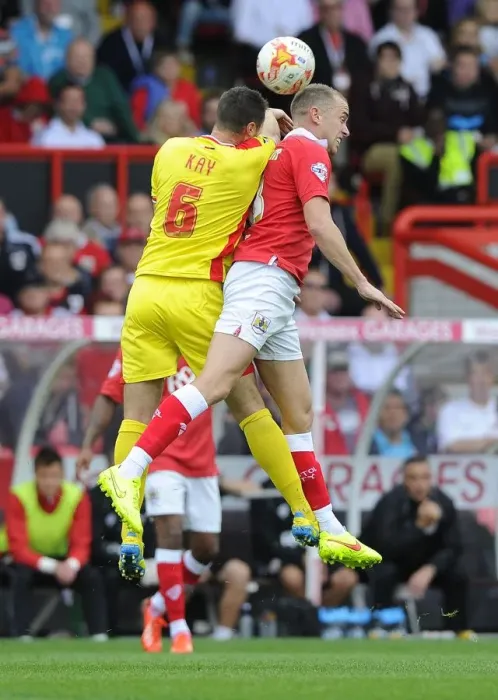 Framed Print : Battling for Supremacy: Wilbraham vs. Kay in the Heat of Bristol City vs. MK Dons Rivalry Framed Print : Battling for Supremacy: Wilbraham vs. Kay in the Heat of Bristol City vs. MK Dons Rivalry