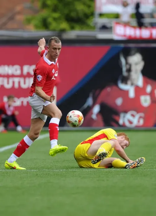 Framed Print : Battling for Supremacy: Wilbraham vs Lewington in the Heat of Bristol City vs MK Dons Rivalry Framed Print : Battling for Supremacy: Wilbraham vs Lewington in the Heat of Bristol City vs MK Dons Rivalry