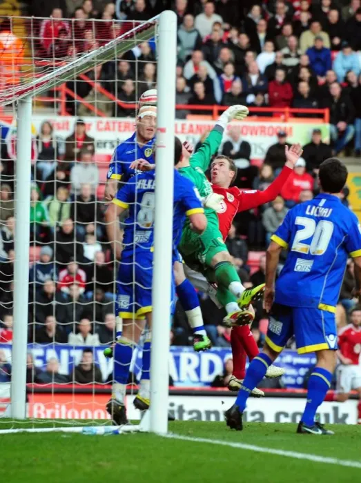 Framed Print : Becchio's Last-Minute Clearance: Bristol City vs. Leeds United, Championship 2011 Framed Print : Becchio's Last-Minute Clearance: Bristol City vs. Leeds United, Championship 2011