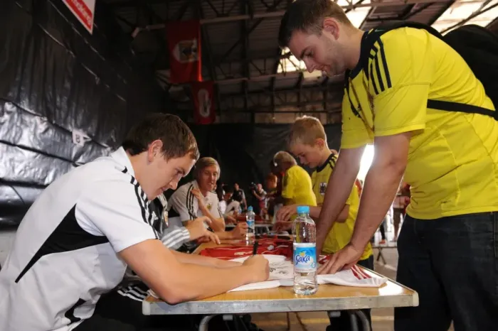 Framed Print : Behind-the-Scenes: Bristol City FC First Team Open Day 2011-12