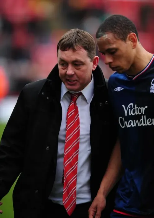 Framed Print : Billy Davis and Nathan Tyson of Nottingham Forest at Ashton Gate Stadium (Championship Match, 03 / 04 / 2010) Framed Print : Billy Davis and Nathan Tyson of Nottingham Forest at Ashton Gate Stadium (Championship Match, 03 / 04 / 2010)