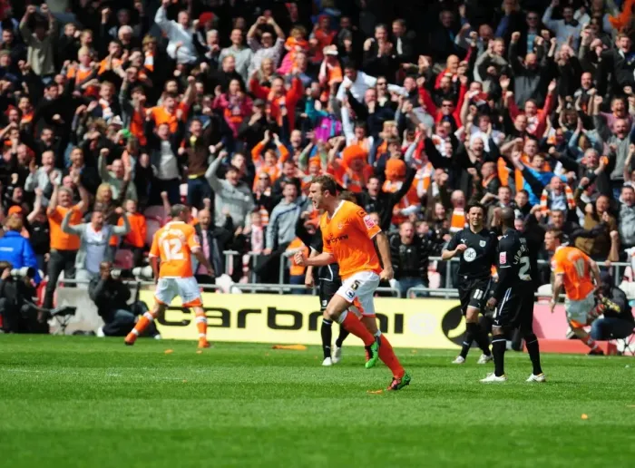 Framed Print : Blackpool's Championship Celebration: Beating Bristol City at Bloomfield Road (02-05-2010)