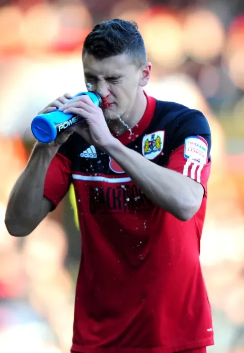 Framed Print : Bloodied James Wilson: The Intense Moment at Ashton Gate after Bristol City vs Charlton Athletic Framed Print : Bloodied James Wilson: The Intense Moment at Ashton Gate after Bristol City vs Charlton Athletic