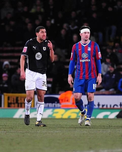Bloody Clash at Selhurst Park: Nyatanga Protest's Ref after Suffering Nosebleed from Lee in Crystal Palace vs. Bristol City Championship Match