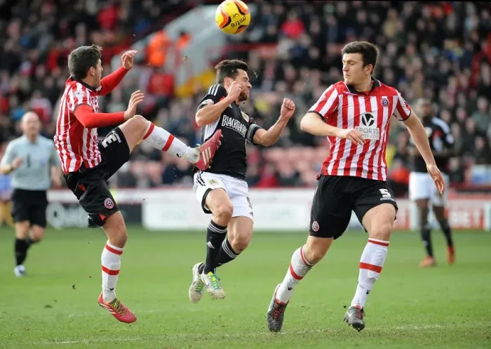 Framed Print : Bob Howard Clears Under Pressure: Sheffield United vs. Bristol City, 2014
