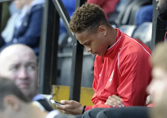 Framed Print : Bobby Reid in Action: Notts County vs. Bristol City, Sky Bet League One (August 2014) Framed Print : Bobby Reid in Action: Notts County vs. Bristol City, Sky Bet League One (August 2014)