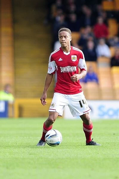 Bobby Reid of Bristol City in Action against Port Vale at Vale Park, October 5, 2013