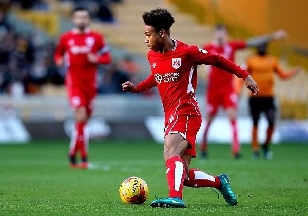 Bobby Reid of Bristol City Faces Off Against Wolverhampton Wanderers in Sky Bet Championship Clash
