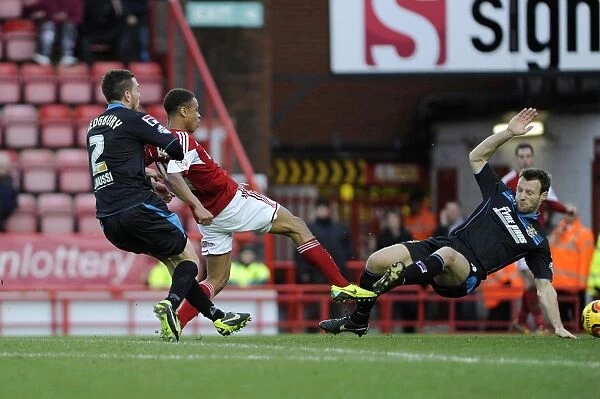 Bobby Reid Goes for Glory: Bristol City vs Stevenage, League One Football Action, Ashton Gate