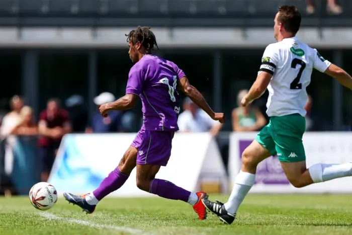 Framed Print : Bobby Reid Scores the Opener: Guernsey FC vs. Bristol City (Pre-season Friendly, 2017) Framed Print : Bobby Reid Scores the Opener: Guernsey FC vs. Bristol City (Pre-season Friendly, 2017)