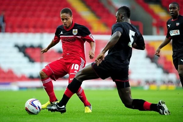 Bobby Reid vs Aaron Pierre: A Battle for Ball Possession - Bristol City U21s vs Brentford U21s