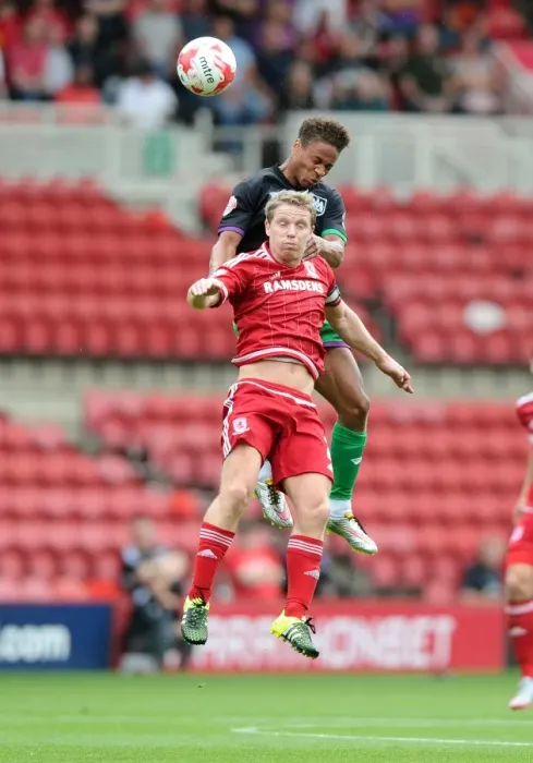Framed Print : Bobby Reid vs Grant Leadbitter: Aerial Battle at Riverside Stadium - Middlesbrough vs Bristol City, Sky Bet Championship Framed Print : Bobby Reid vs Grant Leadbitter: Aerial Battle at Riverside Stadium - Middlesbrough vs Bristol City, Sky Bet Championship
