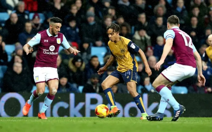 Framed Print : Bobby Reid vs Neil Taylor Clash at Villa Park: Aston Villa vs Bristol City, Sky Bet Championship Framed Print : Bobby Reid vs Neil Taylor Clash at Villa Park: Aston Villa vs Bristol City, Sky Bet Championship