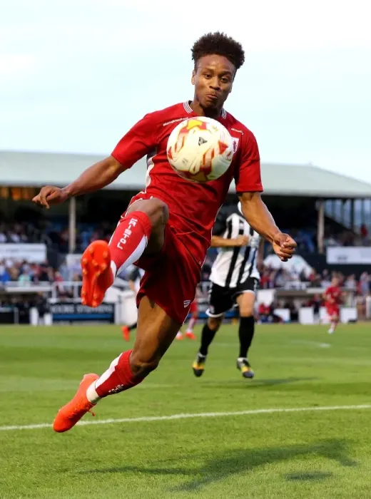 Framed Print : Bobby Reid's Acrobatic Control: Bath City vs. Bristol City, 2016 Framed Print : Bobby Reid's Acrobatic Control: Bath City vs. Bristol City, 2016