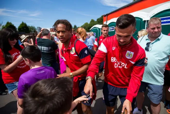 Framed Print : Bobby Reid's Debut: Bristol Manor Farm vs. Bristol City (09.07.17)