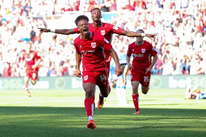 Framed Print : Bobby Reid's Dramatic 2-1 Goal: Bristol City vs. Wigan Athletic, Sky Bet EFL Championship Framed Print : Bobby Reid's Dramatic 2-1 Goal: Bristol City vs. Wigan Athletic, Sky Bet EFL Championship