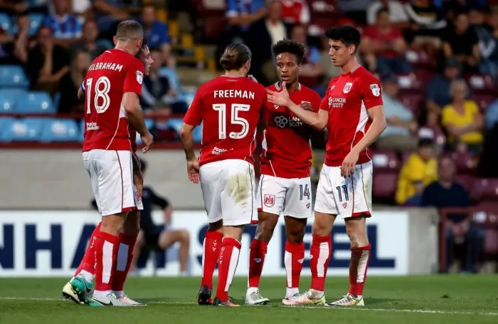 Framed Print : Bobby Reid's EFL Cup Goal Celebration: Bristol City at Scunthorpe United (2016) Framed Print : Bobby Reid's EFL Cup Goal Celebration: Bristol City at Scunthorpe United (2016)