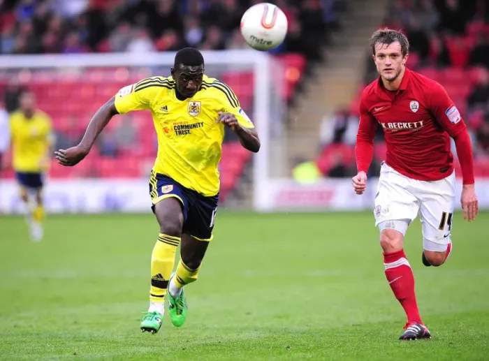 Framed Print : Bolasie vs. Wiseman: Intense Rivalry in Barnsley vs. Bristol City Championship Clash, October 2011 Framed Print : Bolasie vs. Wiseman: Intense Rivalry in Barnsley vs. Bristol City Championship Clash, October 2011