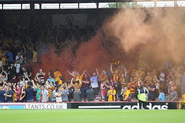 Bradford City Fans Celebrate Equalizer at Ashton Gate: Bristol City vs. Bradford City, Sky Bet League One