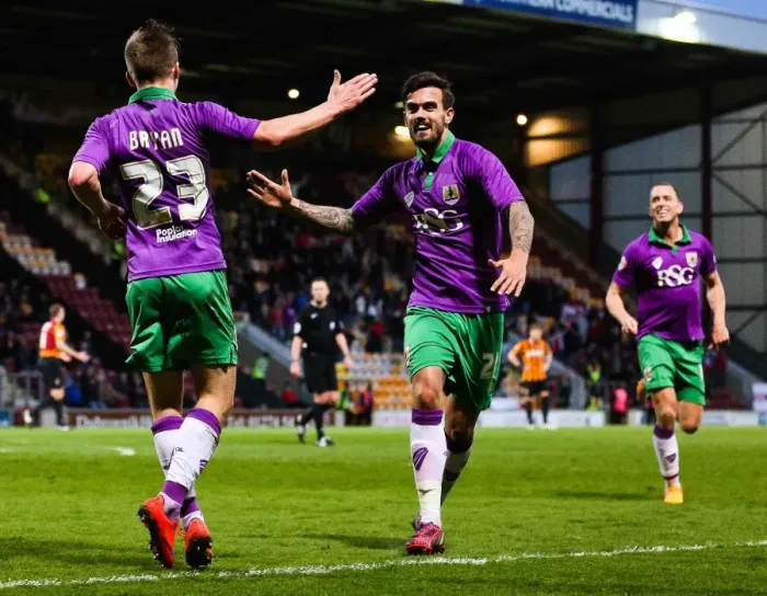 Framed Print : Bradford City vs. Bristol City: Joe Bryan's Double Strike Propels Bristol City Towards League One Promotion (April 14, 2015) Framed Print : Bradford City vs. Bristol City: Joe Bryan's Double Strike Propels Bristol City Towards League One Promotion (April 14, 2015)