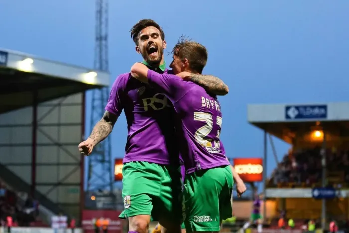 Framed Print : Bradford City vs. Bristol City: Joe Bryan Scores Second Goal for 0-2 (Sky Bet League One, Promotion) Framed Print : Bradford City vs. Bristol City: Joe Bryan Scores Second Goal for 0-2 (Sky Bet League One, Promotion)