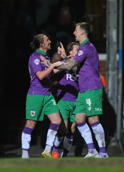 Framed Print : Bradford City vs. Bristol City: Luke Ayling and Aden Flint Celebrate Goal (Promotion Battle) Framed Print : Bradford City vs. Bristol City: Luke Ayling and Aden Flint Celebrate Goal (Promotion Battle)