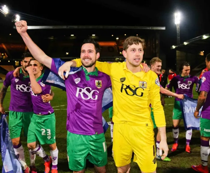 Framed Print : Bradford City vs. Bristol City: The Triumphant Moment of Promotion to Sky Bet League One