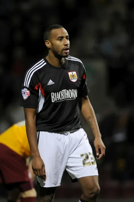 Framed Print : Bradford City vs. Bristol City: Tyrone Barnett's Debut - January 11, 2014
