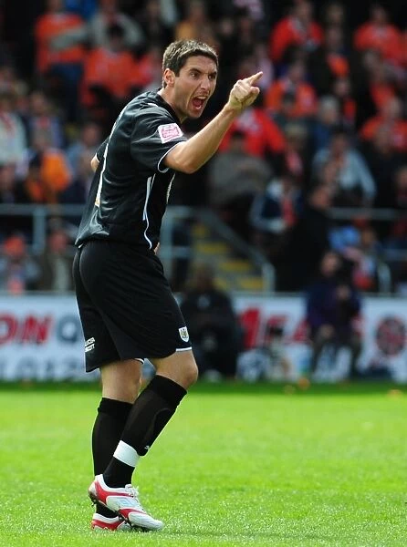 Bradley Orr of Bristol City in Action against Blackpool, Championship Match, May 2, 2010