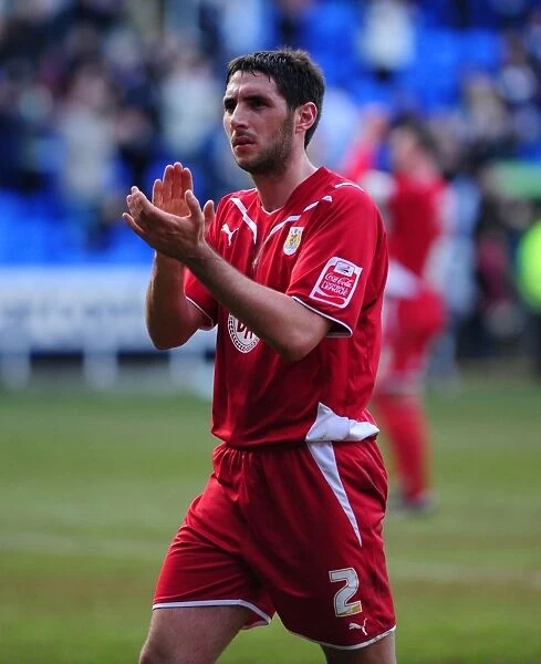 Bradley Orr of Bristol City Thanks Fans after Championship Victory at Reading, 2010