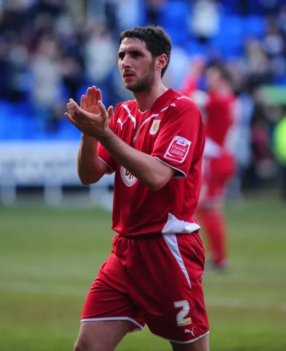 Framed Print : Bradley Orr of Bristol City Thanks Fans after Championship Victory at Reading, 2010