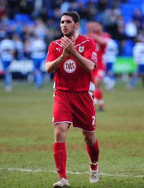Bradley Orr of Bristol City Thanks Fans after Reading Victory, Championship 2010