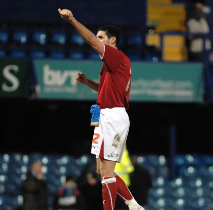 Framed Print : Bradley Orr thanks the travelling fans Framed Print : Bradley Orr thanks the travelling fans