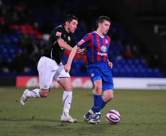 Framed Print : Bradley Orr vs Darren Ambrose: Intense Battle for the Ball in Championship Clash between Crystal Palace and Bristol City (09 / 03 / 2010) Framed Print : Bradley Orr vs Darren Ambrose: Intense Battle for the Ball in Championship Clash between Crystal Palace and Bristol City (09 / 03 / 2010)