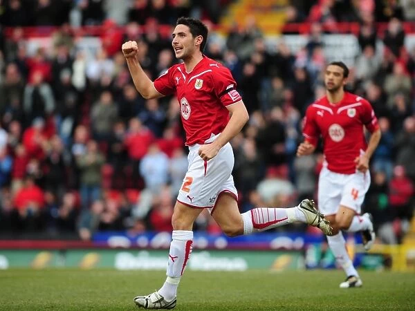 Bradley Orr's Euphoric Moment: Celebrating a Thrilling Goal for Bristol City Against Doncaster Rovers