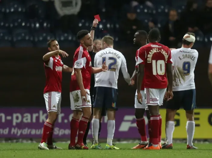 Framed Print : Brawl at Deepdale: Gallagher and Osborne Ejected in Preston North End vs. Bristol City Clash Framed Print : Brawl at Deepdale: Gallagher and Osborne Ejected in Preston North End vs. Bristol City Clash