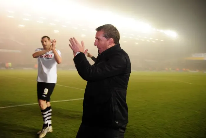 Framed Print : Brendan Rodgers at the Helm: Swansea City vs. Bristol City, Championship Clash at Ashton Gate Stadium (01 / 02 / 2011)