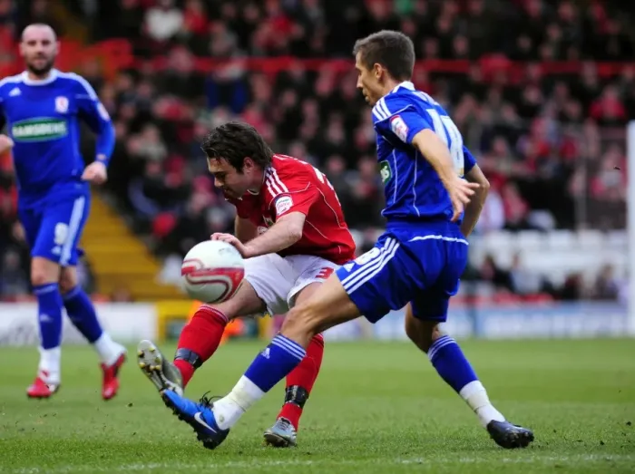 Framed Print : Brett Pitman Clears the Ball: Bristol City vs. Middlesbrough, Championship Match, Ashton Gate Stadium, 15th January 2011
