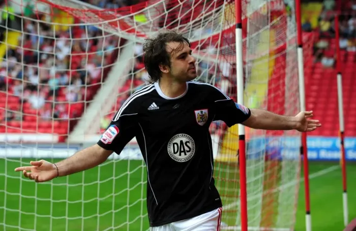 Framed Print : Brett Pitman's Championship-Winning Double: The Unforgettable Moment Bristol City Secured Victory Over Sheffield United (April 23, 2011) Framed Print : Brett Pitman's Championship-Winning Double: The Unforgettable Moment Bristol City Secured Victory Over Sheffield United (April 23, 2011)